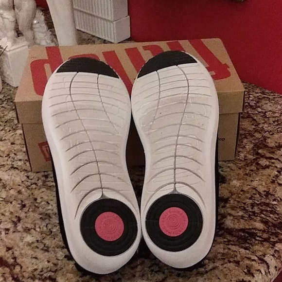 0316 Fitflop Uberknit Slip On Ballerina Shoes - Picture 7 of 8